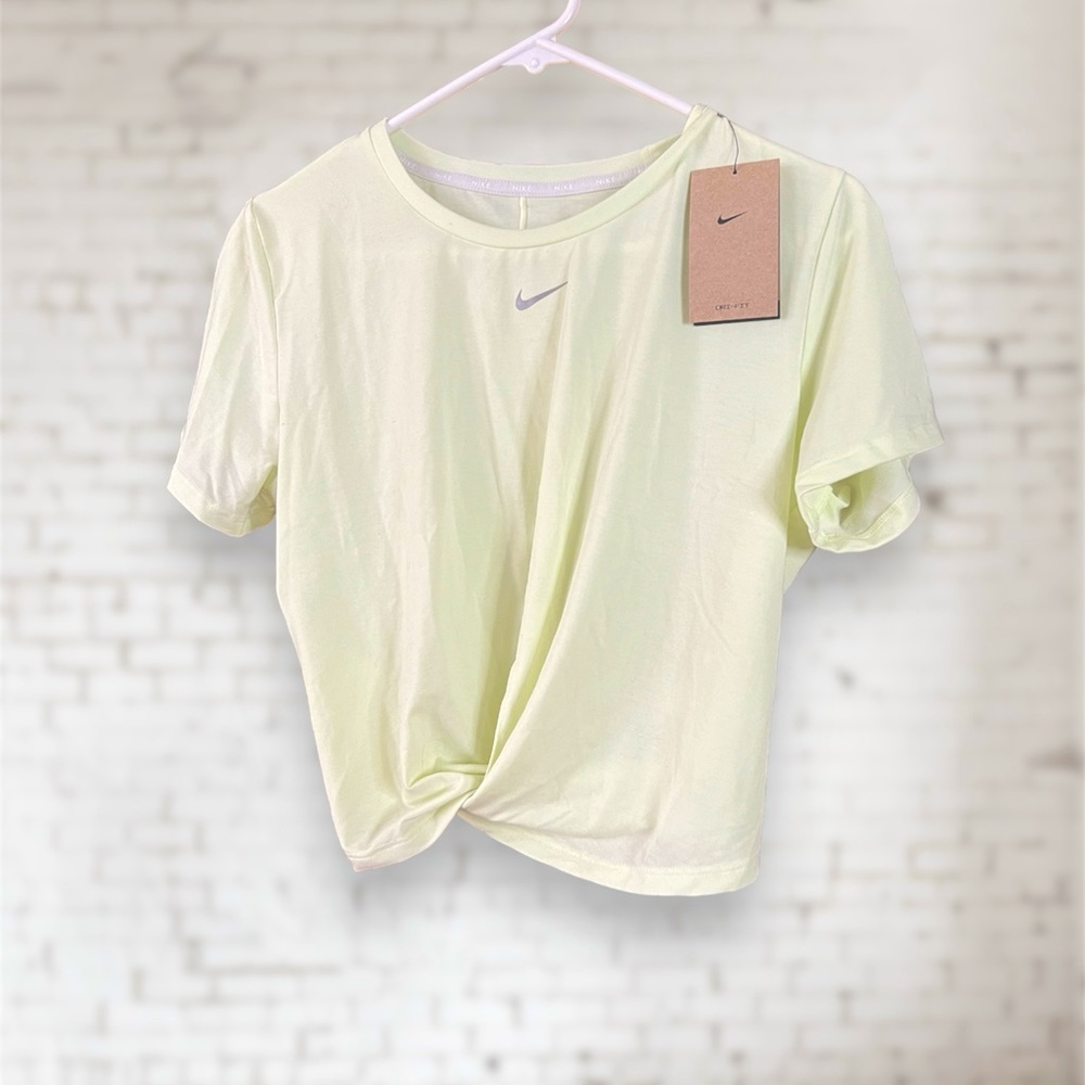 Nike Dri-Fit Tee with Faux Twist Front. Size Medium. NWT.